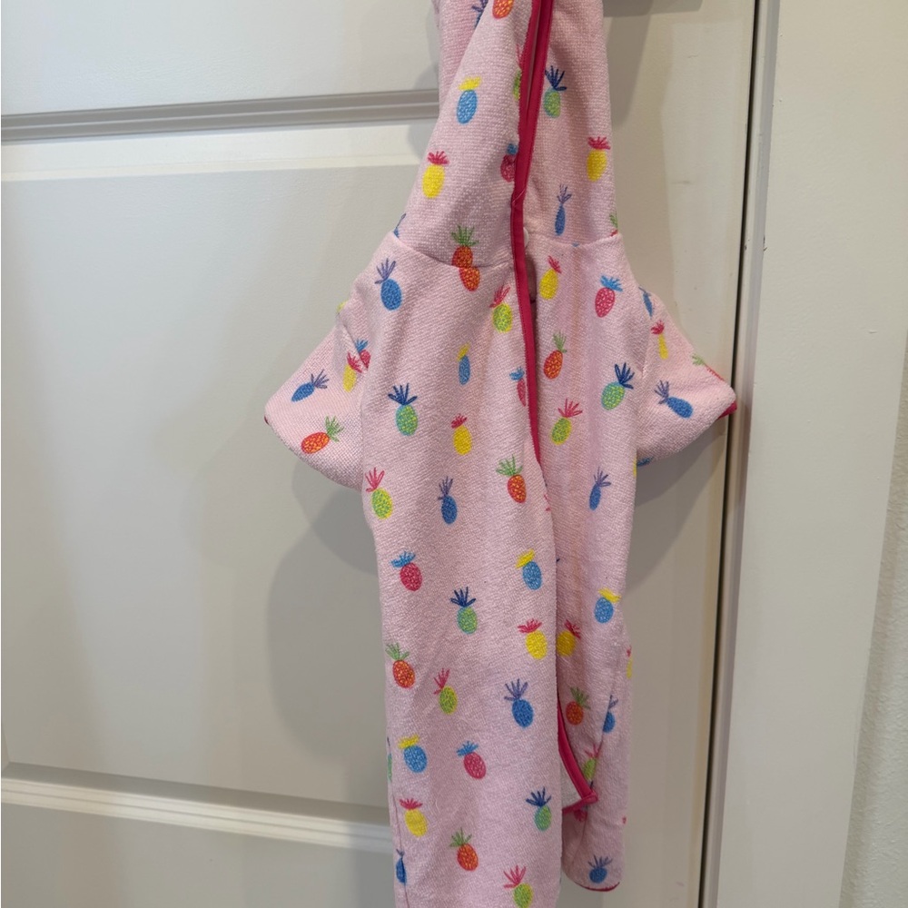 Colorful Pineapple Toddler Terry Cloth Hoodie Towel